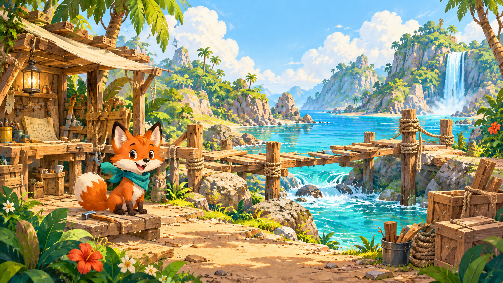 Pip’s colourful tropical island learning workshop