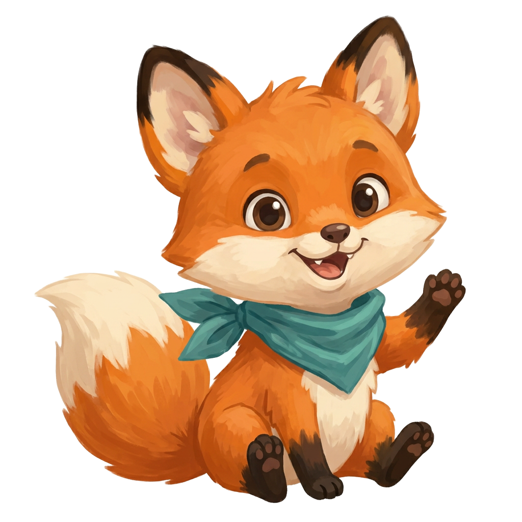 Little Pip, our fox cub for First Steps and Pre-K